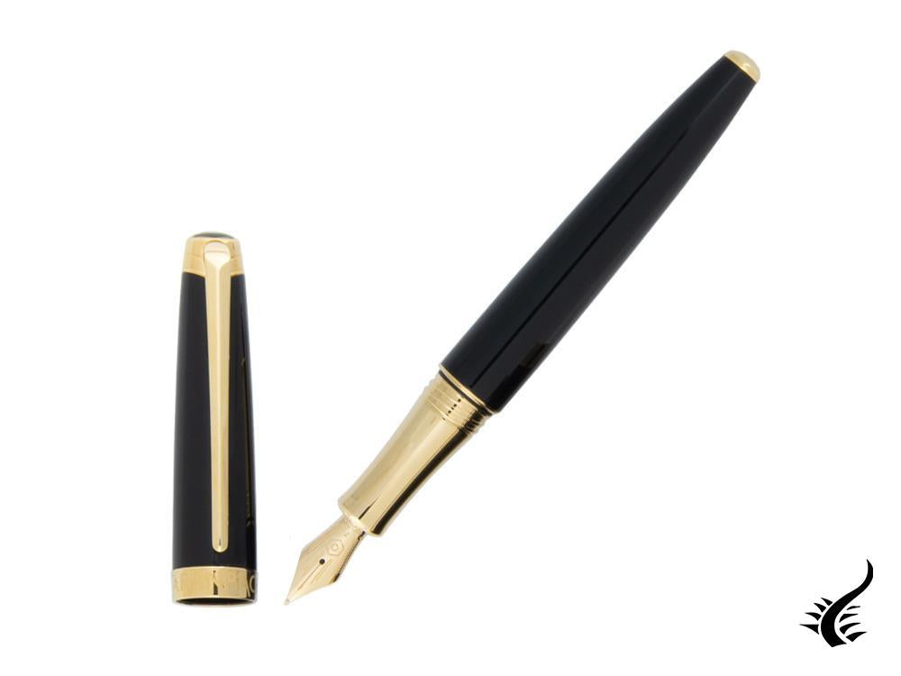 Caran d´Ache Léman Ebony Black Fountain Pen, Lacquer, 4799.282