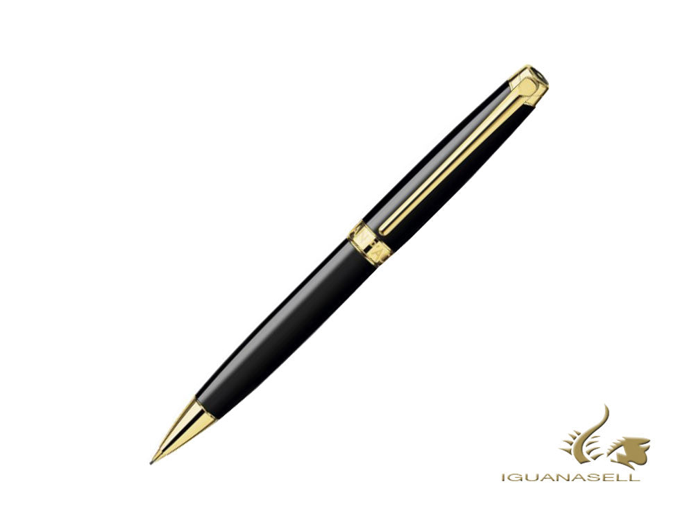 Caran d´Ache Léman Ebony Black Mechanical pencil, Black, Gold plated, 4769.282