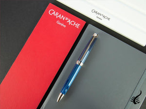 Caran d´Ache Léman Grand Bleu Ballpoint pen, Lacque, Rhodium Trims, 4789.168