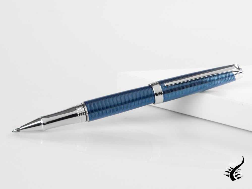 Caran d´Ache Léman Grand Bleu Rollerball pen, Lacquer, Rhodium Trims, 4779.168