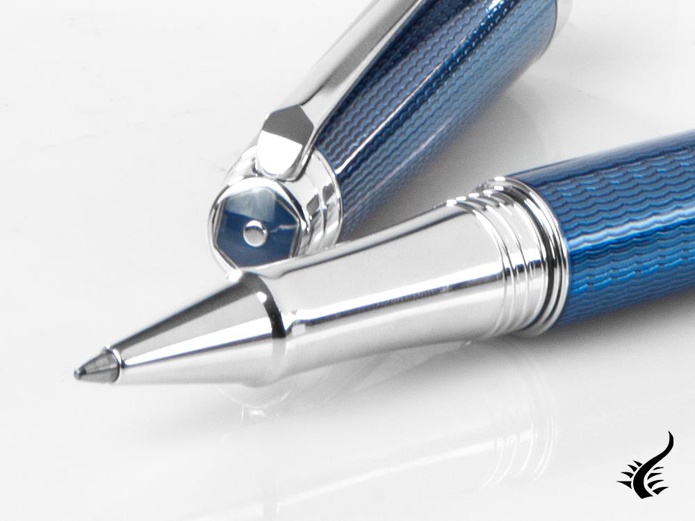 Caran d´Ache Léman Grand Bleu Rollerball pen, Lacquer, Rhodium Trims, 4779.168