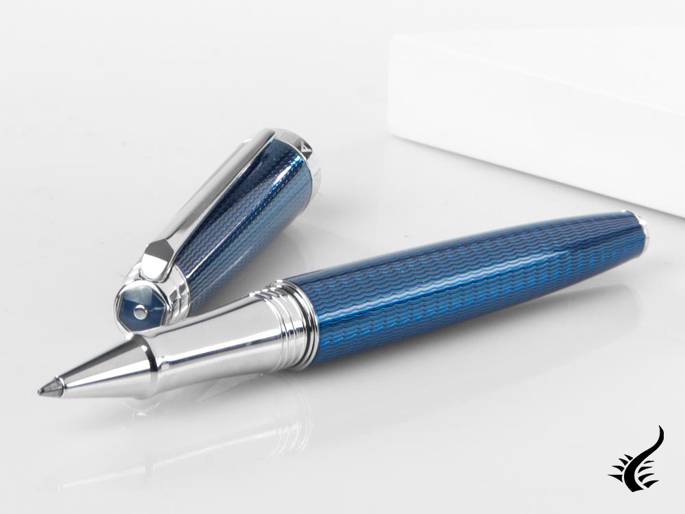 Caran d´Ache Léman Grand Bleu Rollerball pen, Lacquer, Rhodium Trims, 4779.168