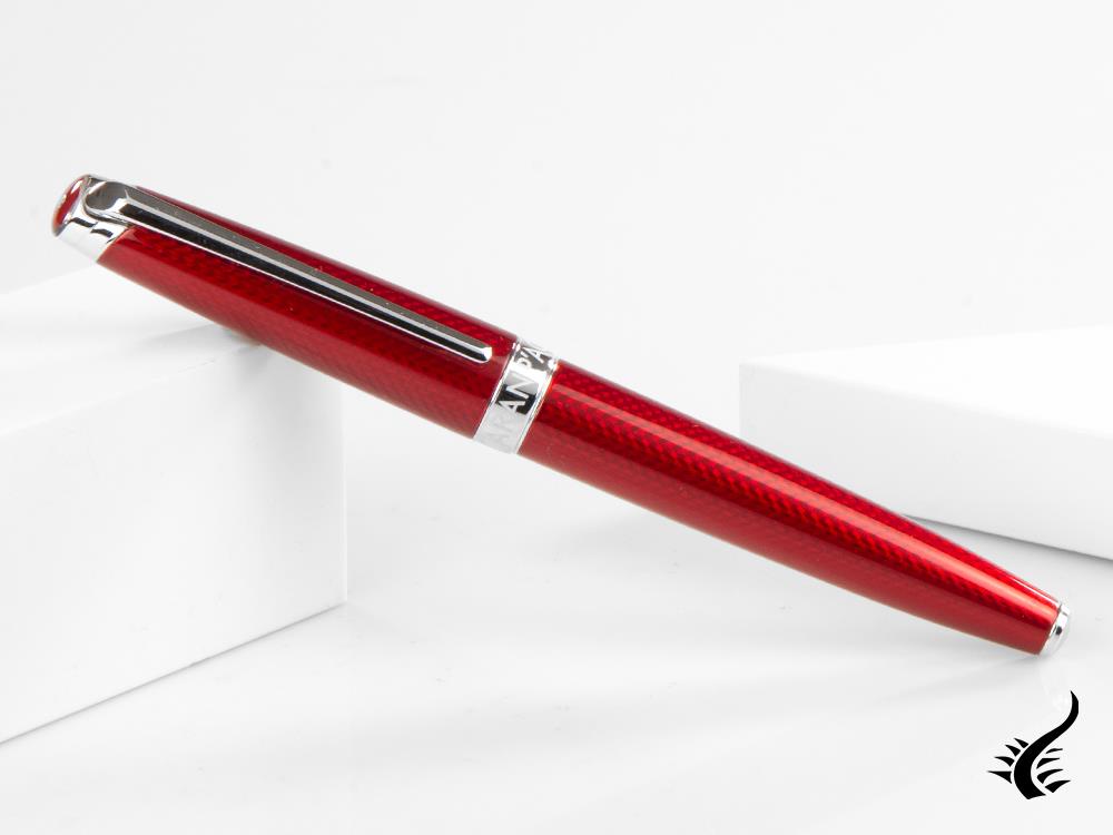 Stylo plume Caran d´Ache Léman Rouge Carmin, rouge, rhodium, 4799.580