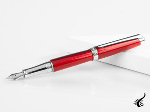 Stylo plume Caran d´Ache Léman Rouge Carmin, rouge, rhodium, 4799.580