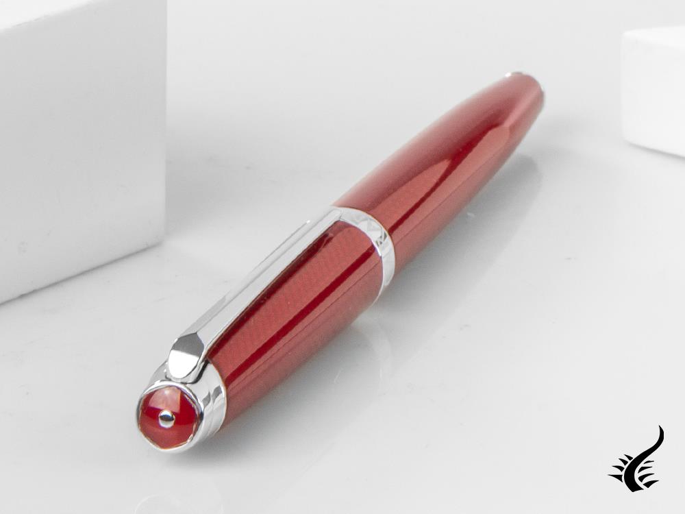 Stylo plume Caran d´Ache Léman Rouge Carmin, rouge, rhodium, 4799.580