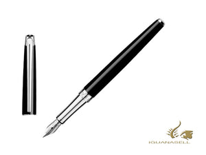 Stylo plume Caran d´Ache Léman Slim Black Ebony, noir, 4791.782