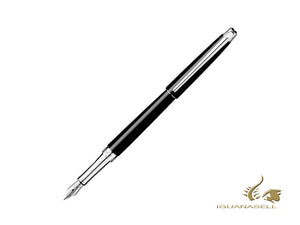 Stylo plume Caran d´Ache Léman Slim Black Ebony, noir, 4791.782