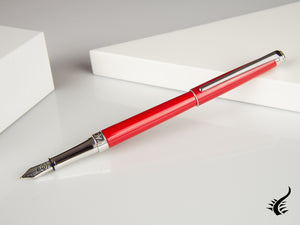 Caran d´Ache Léman Slim Scarlet Red Fountain Pen, Lacquer, 4791.770