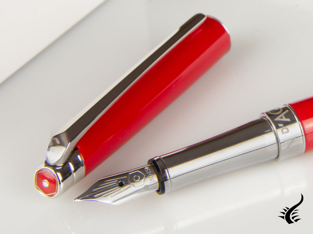 Caran d´Ache Léman Slim Scarlet Red Fountain Pen, Lacquer, 4791.770