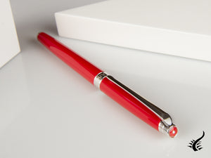 Caran d´Ache Léman Slim Scarlet Red Fountain Pen, Lacquer, 4791.770