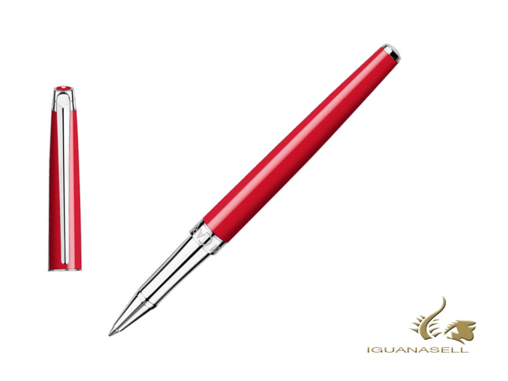 Caran d´Ache Léman Slim Scarlet Red Rollerball pen, Lacquer, Red, 4771.770