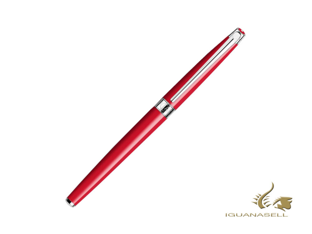 Caran d´Ache Léman Slim Scarlet Red Rollerball pen, Lacquer, Red, 4771.770