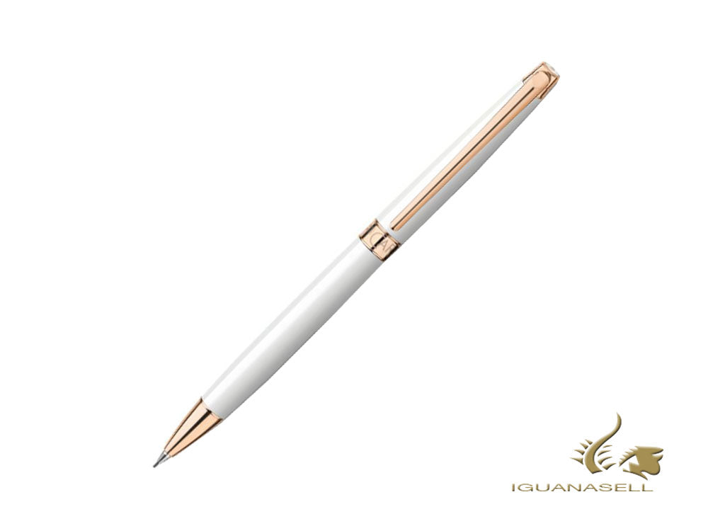 Caran d´Ache Léman Slim White Mechanical pencil, White, Rose Gold PVD, 4761.001