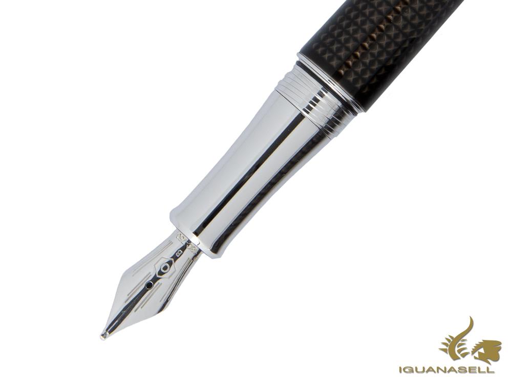 Caran d'Ache Stylo Plume Léman de Nuit, Laque Noire, Noir, 4799.019