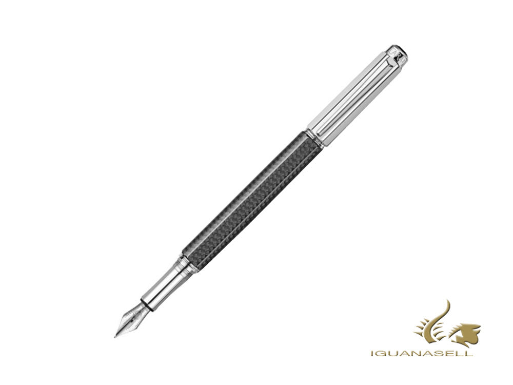 Stylo plume Caran d´Ache Varius Carbon, rhodié, noir, C4490.017