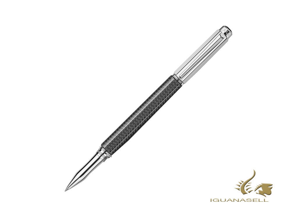 Stylo roller Caran d´Ache Varius Carbon, Carbone, Rhodium, Noir, C4470.017