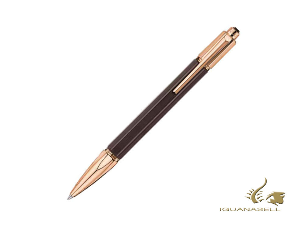 Caran d´Ache Varius Ebony Ballpoint pen, Brown, PVD Rose Gold, 4480.142