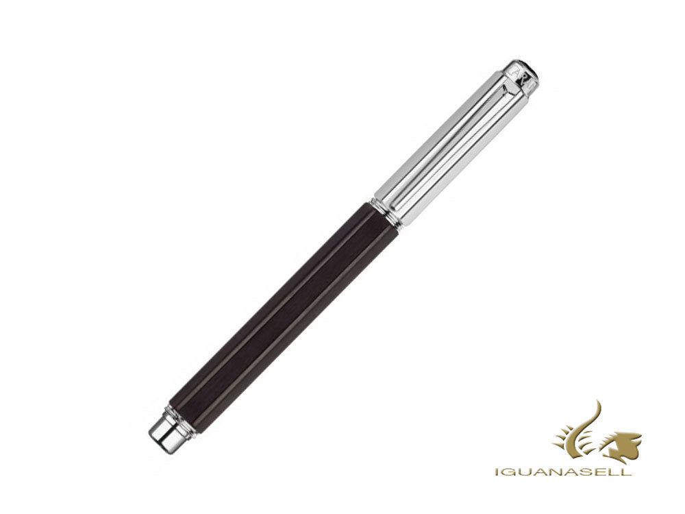 Caran d´Ache Varius Ebony Fountain Pen, Rhodium, Brown, C4490.086