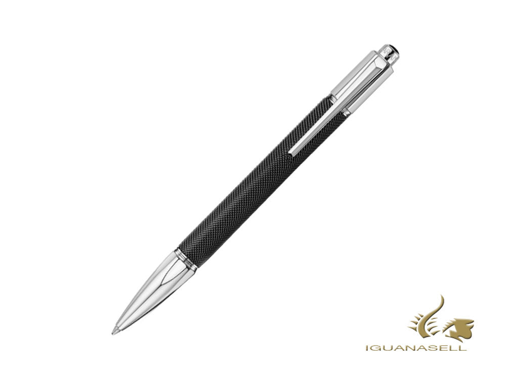 Stylo à bille Caran d´Ache Varius Ivanhoé Noir, Argent, Cotte de mailles, C4480.082