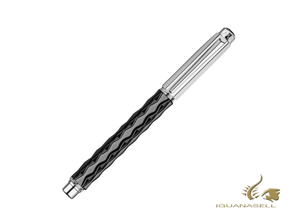 Caran d´Ache Varius Rollerball pen, Ceramic, Black, Rhodium, C4470.109