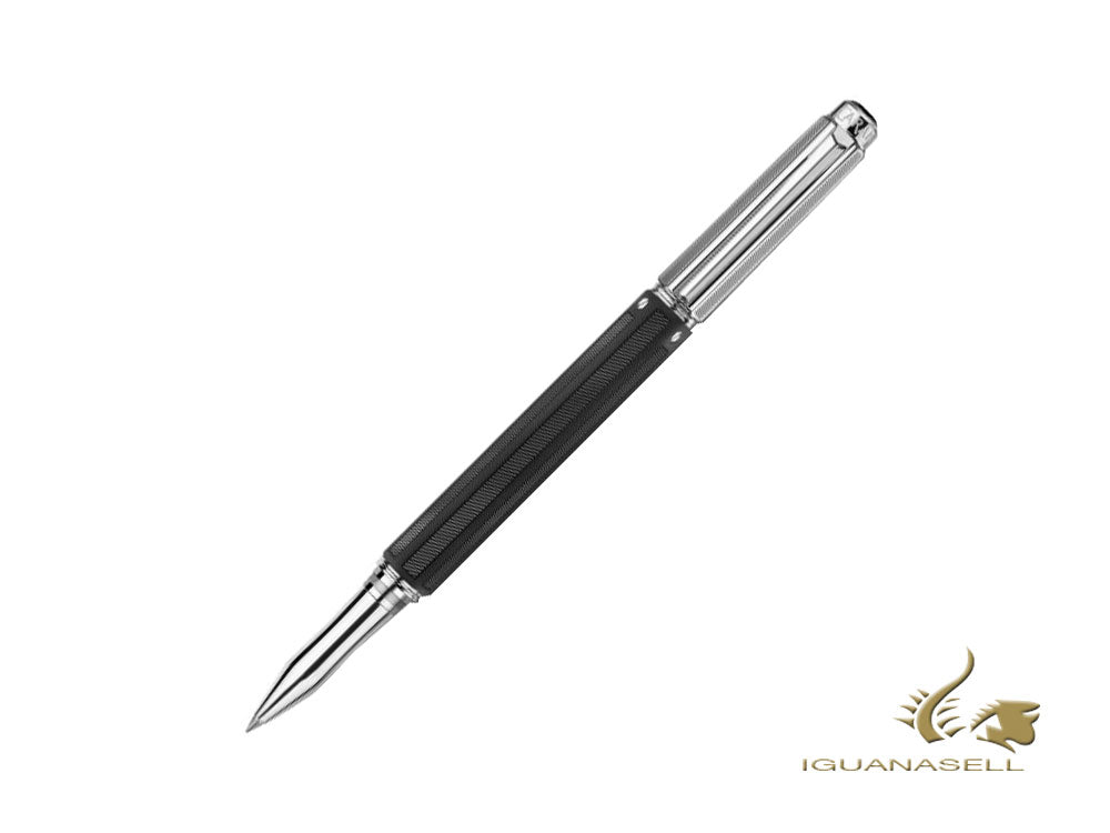 Stylo roller Caran d´Ache Varius Rubracer, Caoutchouc, Noir, Rhodium, 4470.085