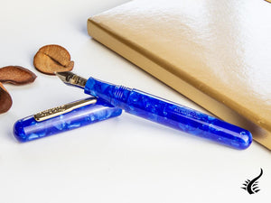 Stylo plume Conklin All American Lapis Blue, résine, acier, CK71442