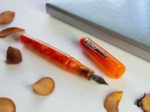 Stylo plume Conklin All American Sunburst Orange, résine, CK71412