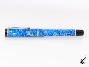 Stylo plume Conklin Duragraph Ice Blue, résine, chrome, CK71352