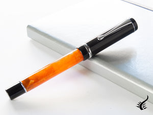 Conklin Duragraph Orange Nights Fountain Pen, Resin, Chrome, CK71372