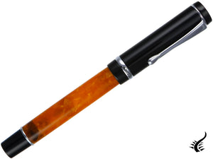 Stylo plume Conklin Duragraph Orange Nights, résine, chrome, CK71372