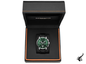 Cornavin Big Date Quartz Watch, Chronograph, 43 mm, Green, CO.BD.05.L