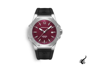 Cornavin Downtown 3-H Quartz Watch, 41 mm, Burgundy, CO2021-2035