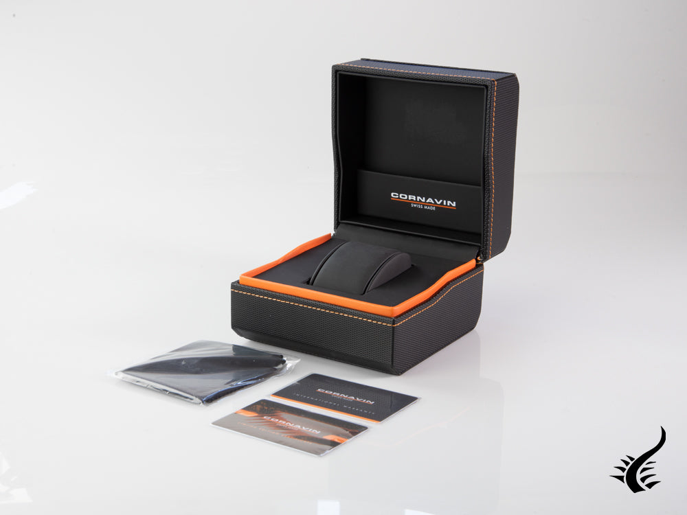 Cornavin Downtown 3-H Quartz Watch, 41 mm, Violet, Steel bracelet, CO2021-2033