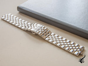 Glycine, Steel bracelet, 22mm, Silver, MB5-22