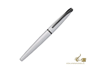 Cross ATX Fountain Pen, Chrome PVD, Silver, Brushed, Black PVD Trims