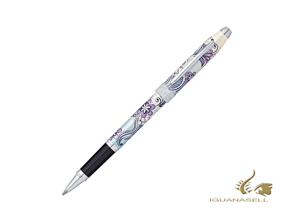 Cross Botanica Purple Orchid Rollerball pen, Lacquer, Chrome Trim, AT0645-2