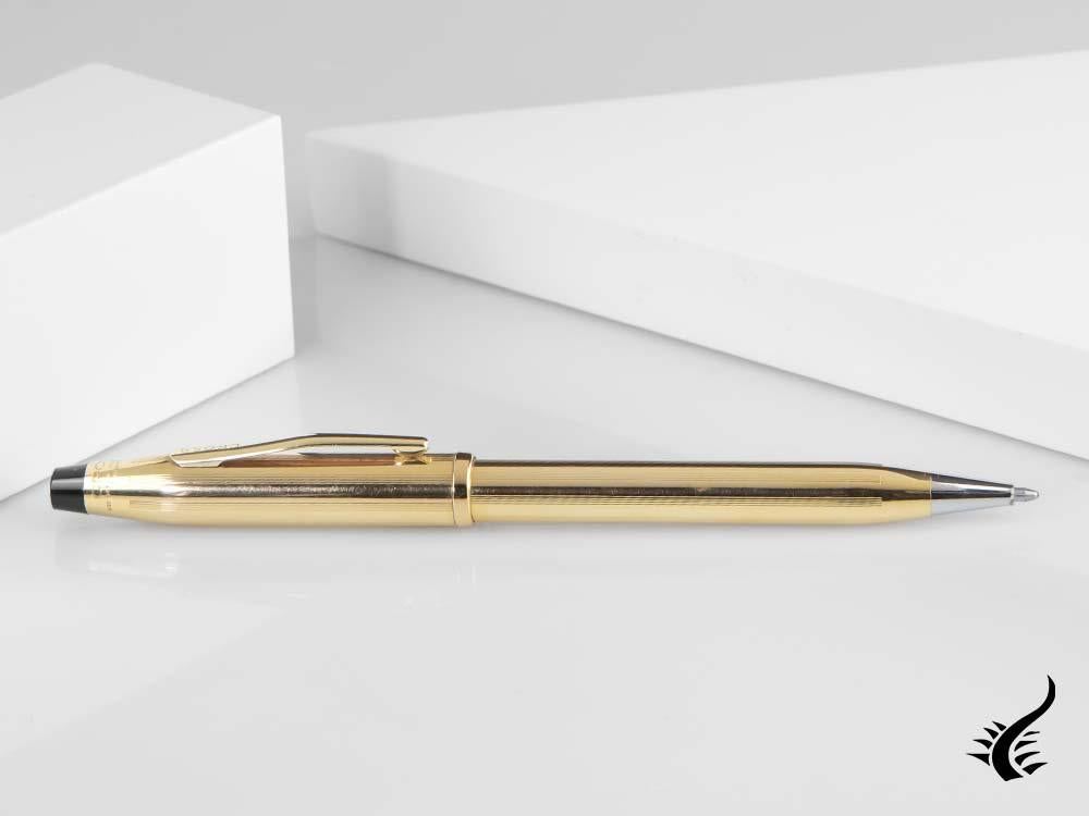 Cross Century II Ballpoint pen, 10K Gold Filled, Gold, Polished, 4502WG