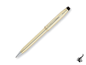 Stylo à bille Cross Century II, plaqué or 10 carats, or, poli, 4502WG