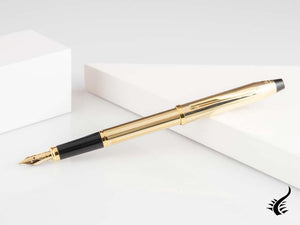 Stylo plume Cross Century II, plaqué or 10 carats, plaqué or 23 carats