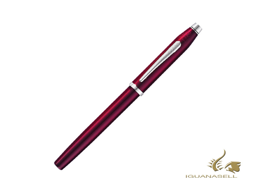 Cross Century II Fountain Pen, Lacquer, Red, Rhodium trim, AT0086-114