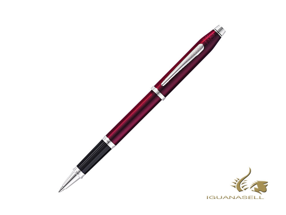 Cross Century II Rollerball Pen, Lacquer, Red, Rhodium trim, AT0085-114