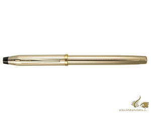 Cross Century II Rollerball pen, 10K Gold Filled, Gold trim, Ribbed, Polished