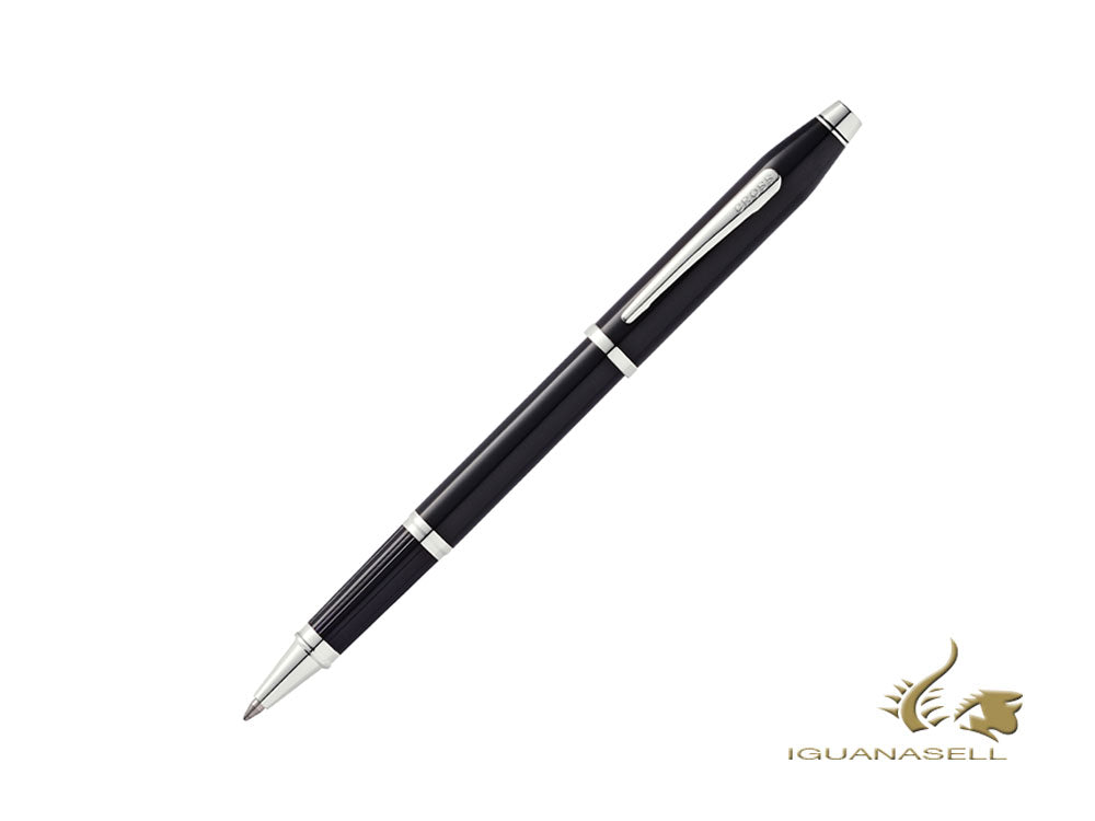 Cross Century II Rollerball pen, Lacquer, Black, Rhodium trim, AT0085-102