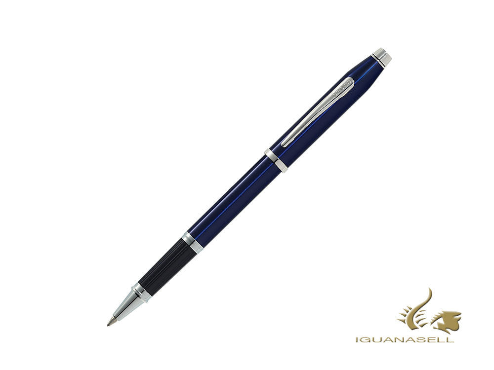 Cross Century II Rollerball pen, Lacquer, Blue, Rhodium trim, AT0085-103