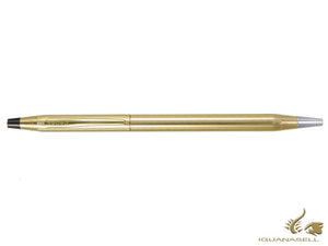 Cross Classic Century Ballpoint pen, 10K Gold Filled, Gold, Polished, Ribbed