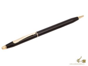 Stylo à bille Cross Classic Century, finition or 23 carats, noir, 2502