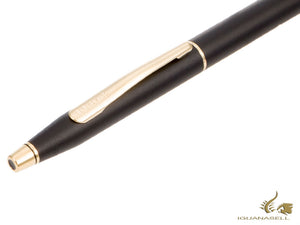 Stylo à bille Cross Classic Century, finition or 23 carats, noir, 2502