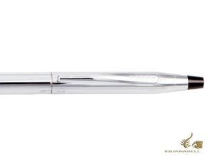 Cross Classic Century Ballpoint pen, Chrome, Silver, Polished, Ribbed, 3502