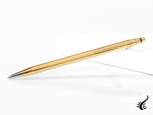 Cross Classic Century Ballpoint pen, Gold 18k, Gold, Polished, Ribbed, 8032