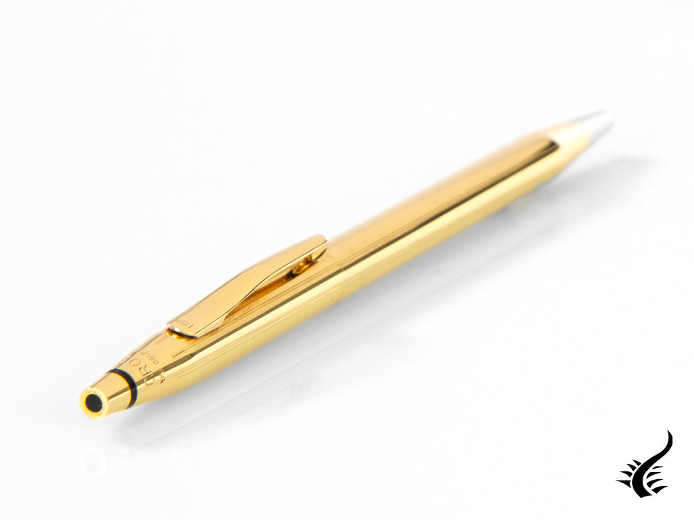 Cross Classic Century Ballpoint pen, Gold 18k, Gold, Polished, Ribbed, 8032